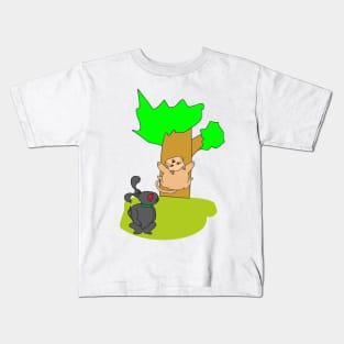 Cat and dog Kids T-Shirt